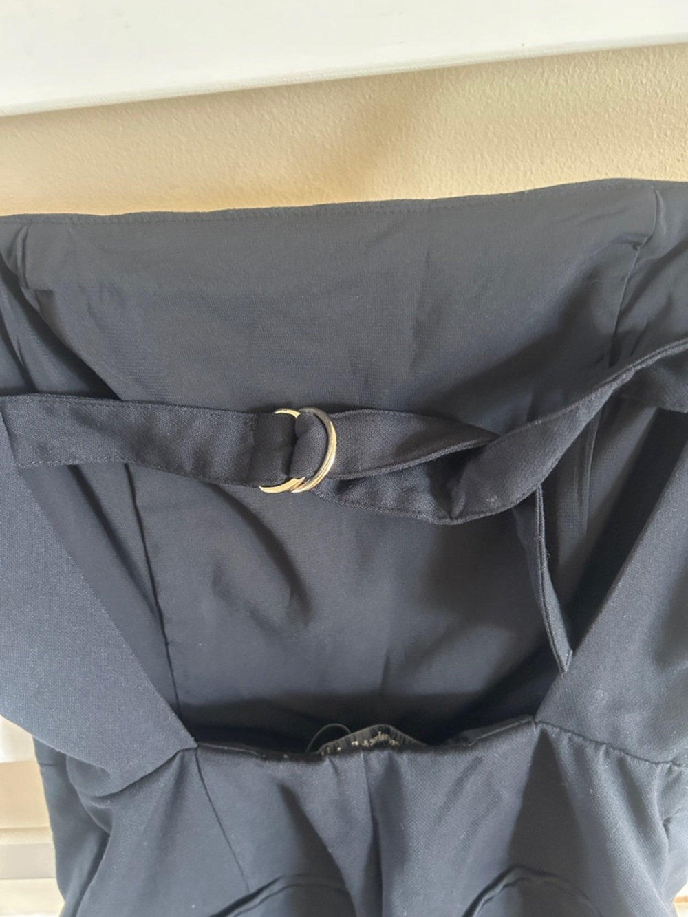Abercrombie & Fitch Micro Short Tailored Romper Spaghetti Straps Black XS - Picture 7 of 16